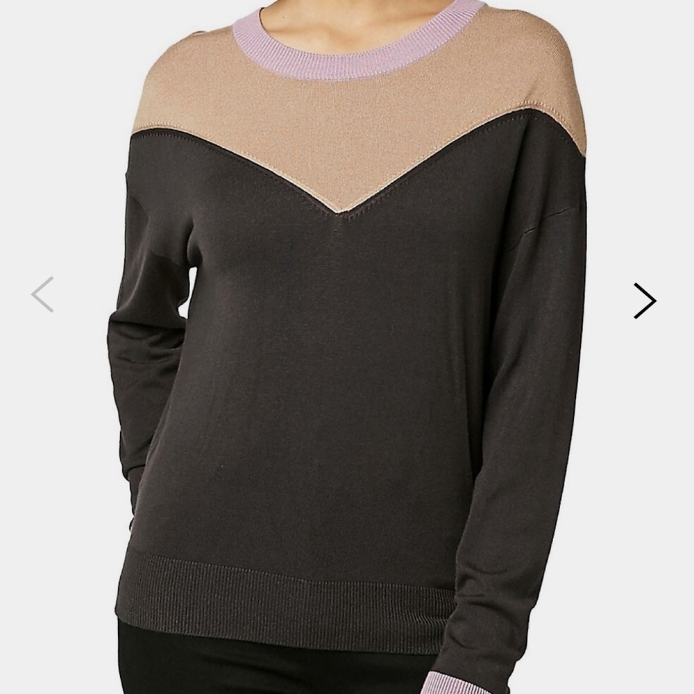 Buffalo David Bitton Topaz Colourblock Knit Sweater NWOT